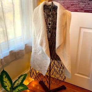 Ralph Lauren Cream Vest Faux Shearling Lined